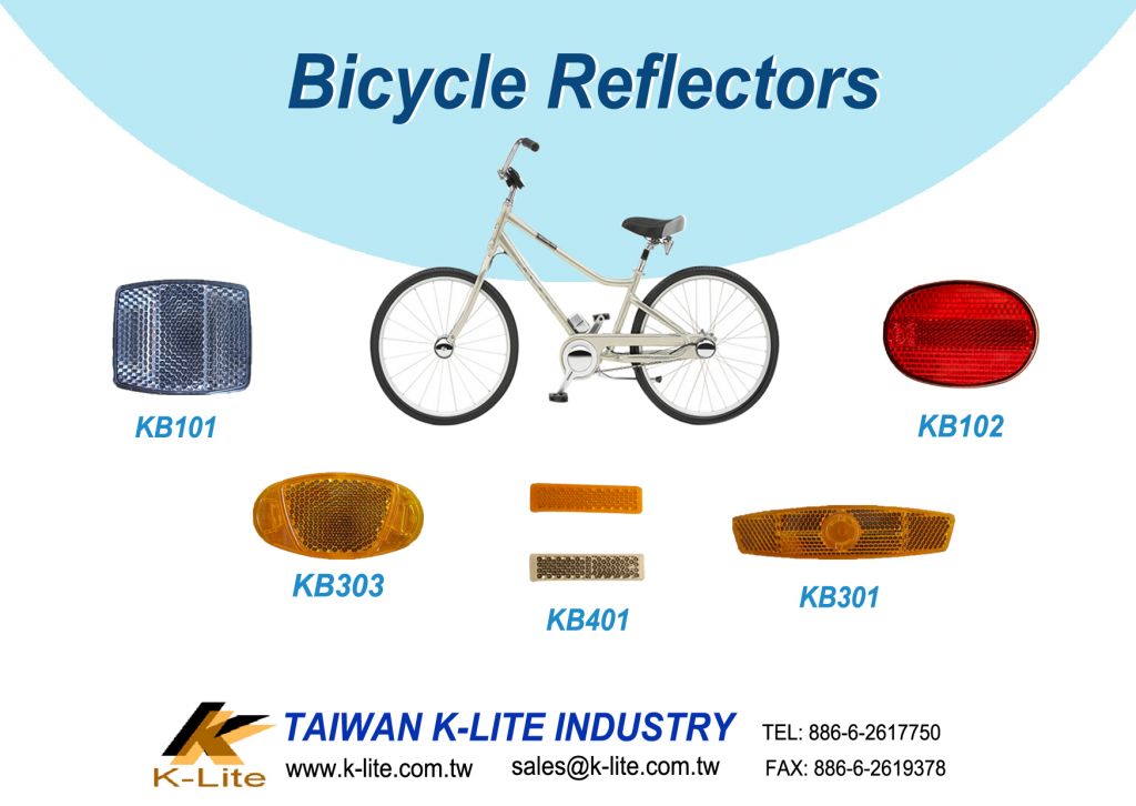 Bicycle reflectors, wheel reflector, rear and front reflex, pedal reflector