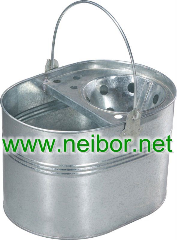 galvanized mop bucket  oval mop bucket