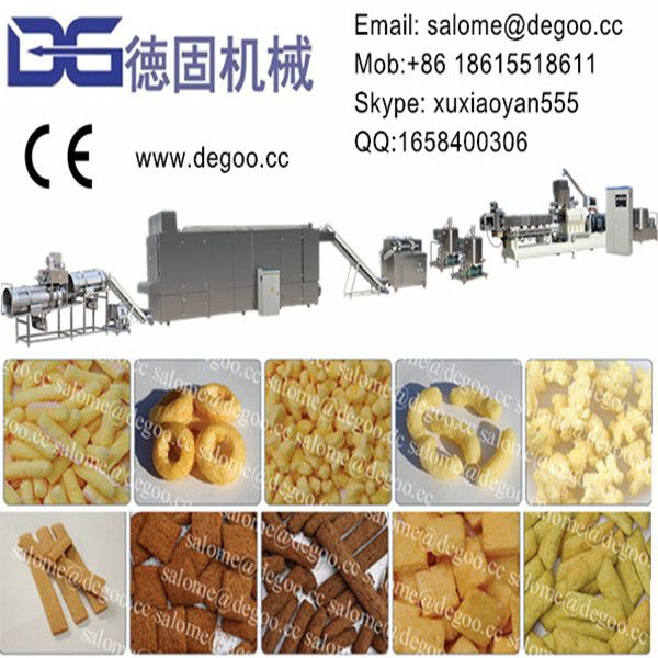 Automatic Corn Puff Snack Food Extruder Machine Production Line