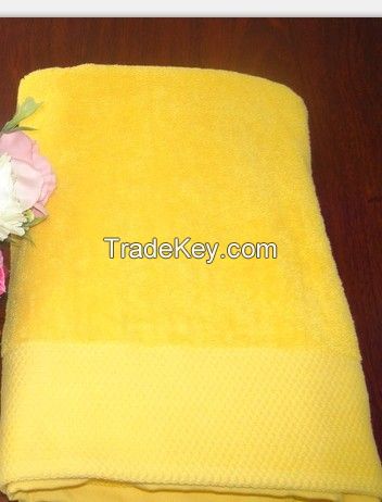 Solid Color Cotton Bath Towel