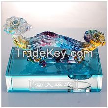 colored glaze feng shui jade ruyi for car crystal decorations