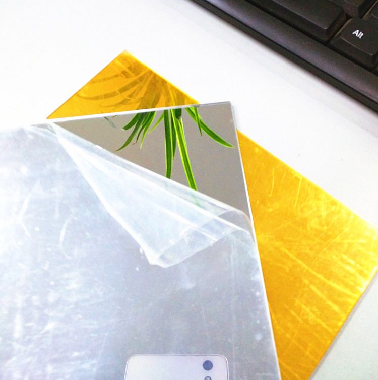 1mm 1.8mm 2.8mm PMMA Mirror Sheet Plexiglass Mirror For Laser Cutting