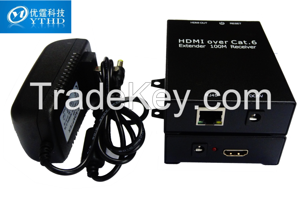 HDMI 100m Extender single over cat6e/7  support HDMI1.3b HDCP1.2