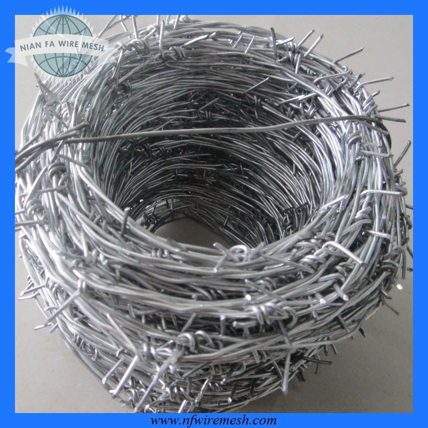 galvanized barbed wire