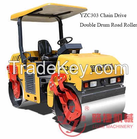 3/2.5 Ton Double Drum Vibratory Road Roller