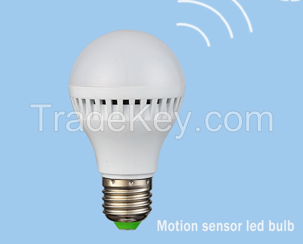 High brightness radar microwave motion sensor bulb 6000K 8m sensor distance 360 degree 3 years warranty