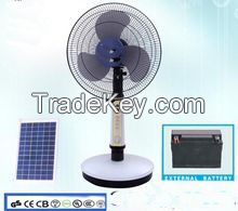 LED LIGHT14 INCH SOLar emergency rechargeable TABLE FAN