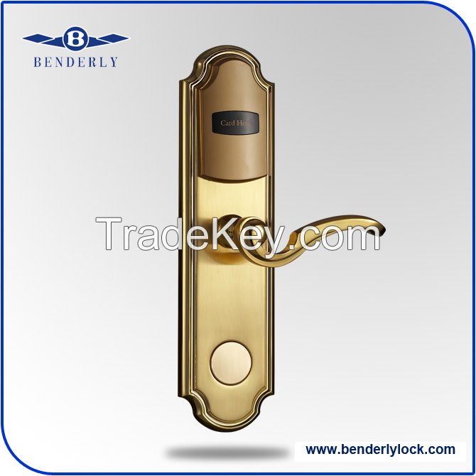 European Mortice Lock with electrical control by hotel samrt card reader lock