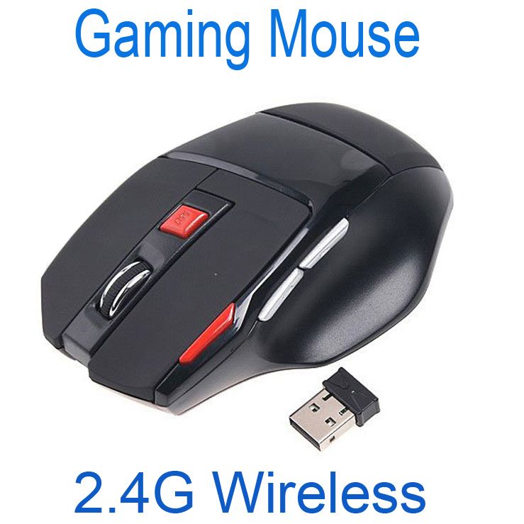 2.4GHz Wireless 2000DPI Optical USB Gaming Mouse For PC and Laptop