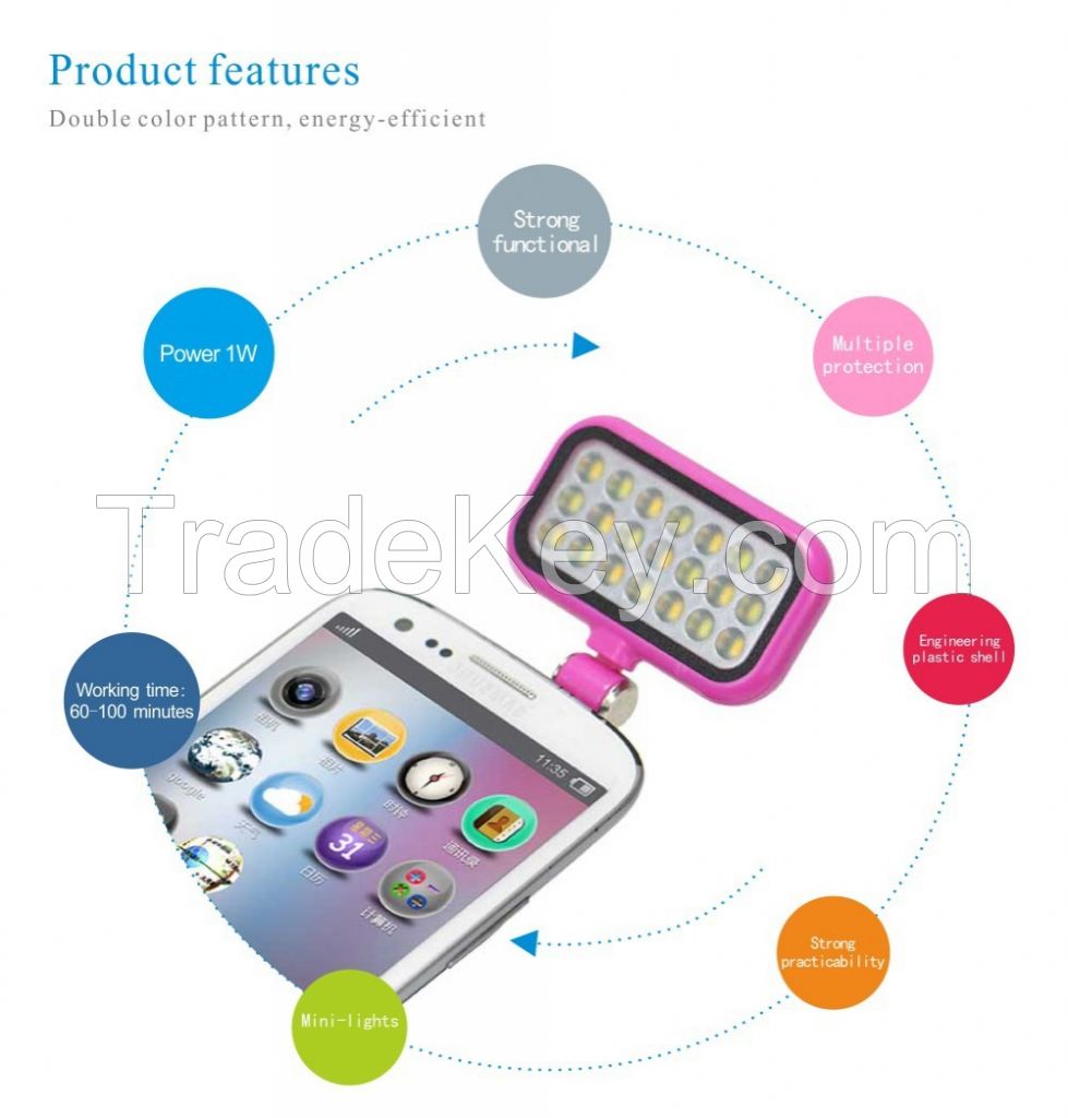 2016 Year Fashion 3.5mm Flash Fill light For phones