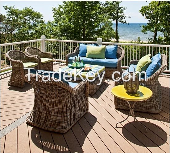 Poly rattan garden furniture