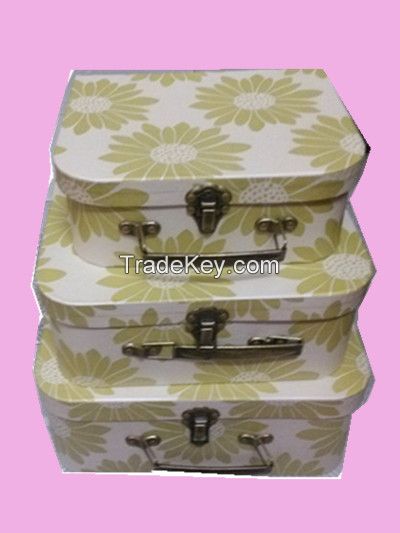 children cardboard suitcase, paperboard suitcase, accept customized