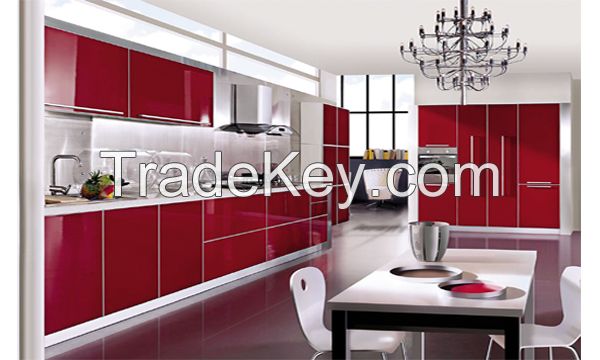 New model durable kitchen cabinet glossy uv door