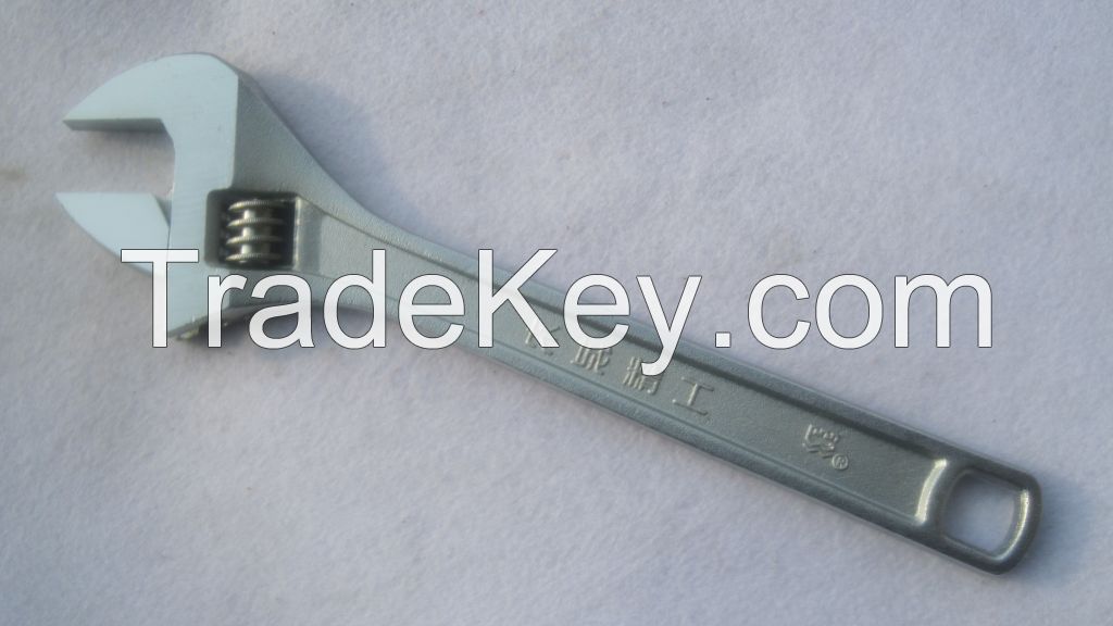 European Type Square Hole Extra-wide Jaw Openings Adjustable Wrench