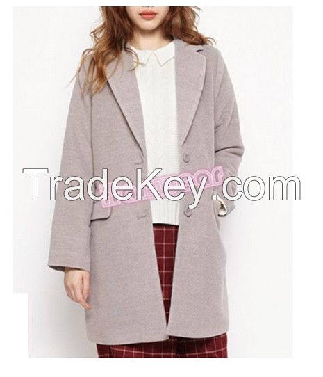 Women winter casual wool coat 2015W18