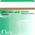 Clex 1.56 Aspheric Lens UV EM
