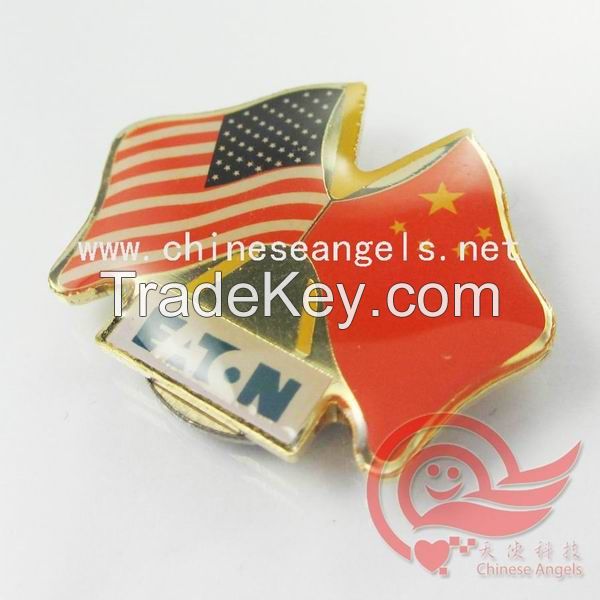 Custom metal flag lapel pin/flag badge/flag pin badge