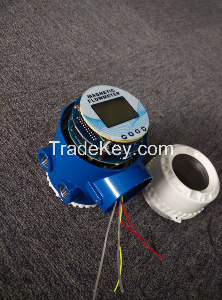 Magnetic inductive flow transmitter