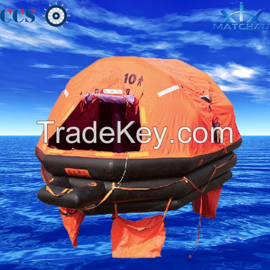 Throw Overboard Self-Righting Inflatable Life Raft with 125 Persons Capacity
