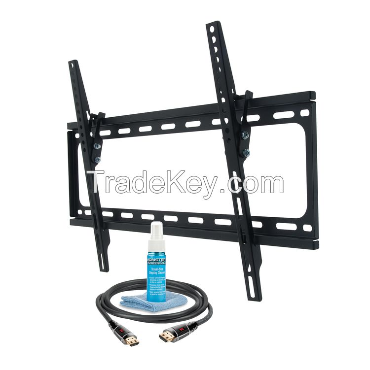 MONSTER MT643 30 inch to 65 inch Large Tilt Mount with HDMI Cable with Screen Cleaner