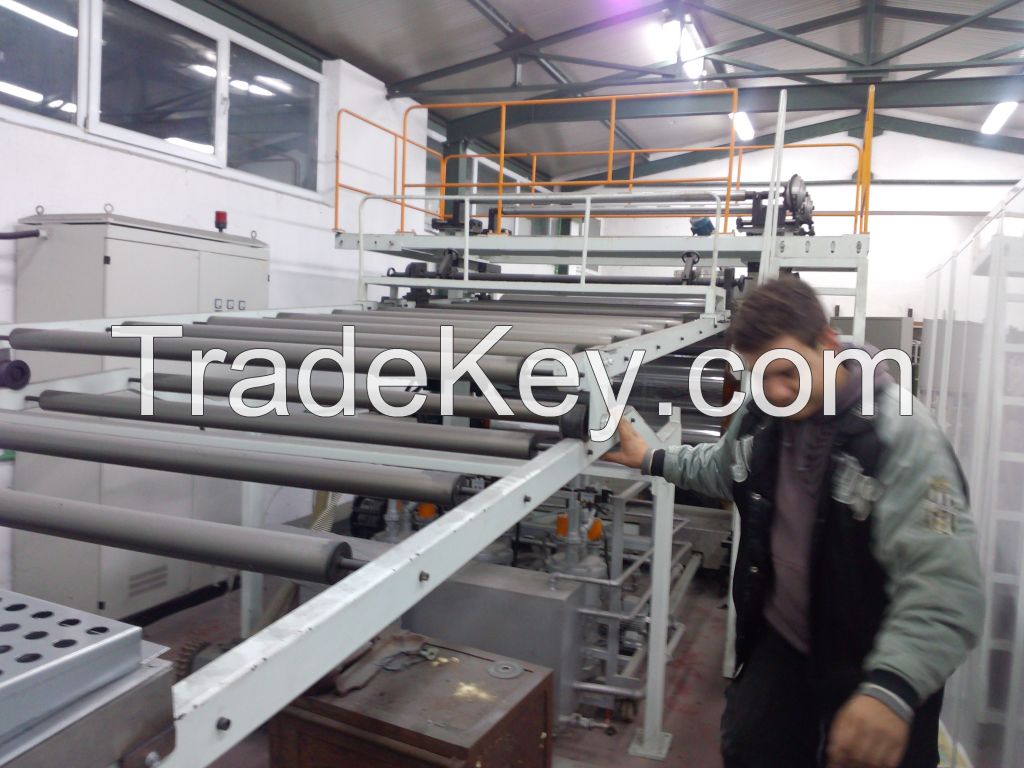 JWELL LINE FOR EXTRUDION OF PVC PLATES