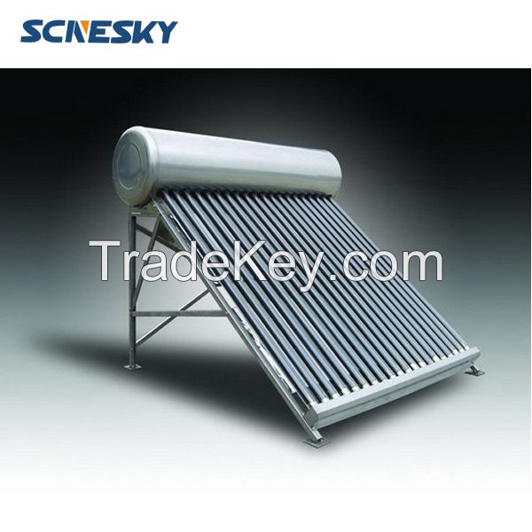 2015 Compact pressurized solar energy water heater, compact pressure solar hot water heater system for Europe