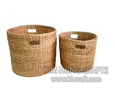 Water hyacinth basket