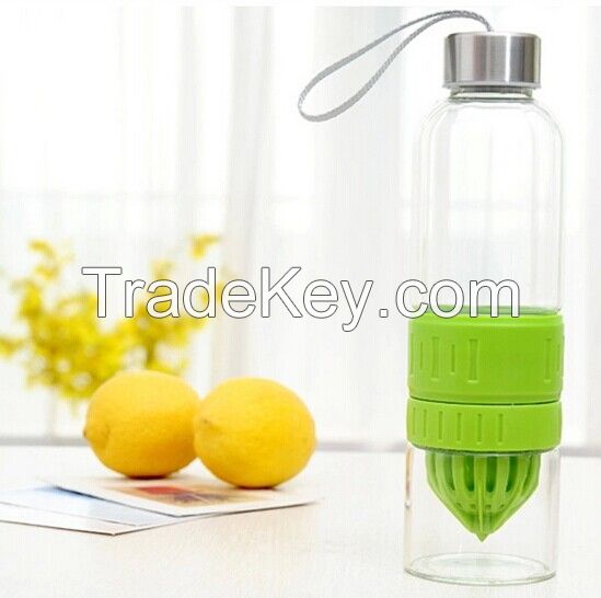2014 Popular Korea Style Pyrex Glass Lemon Cup, Lemon bottle, Juice Cup