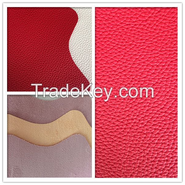 Anti-abrasive nonwoven backing PU microfiber synthetic leather