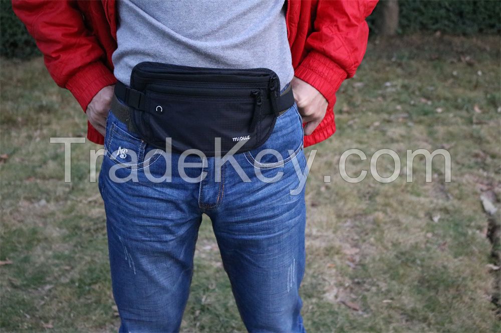 waterproof Nylon RFID Money Belt for travel sports