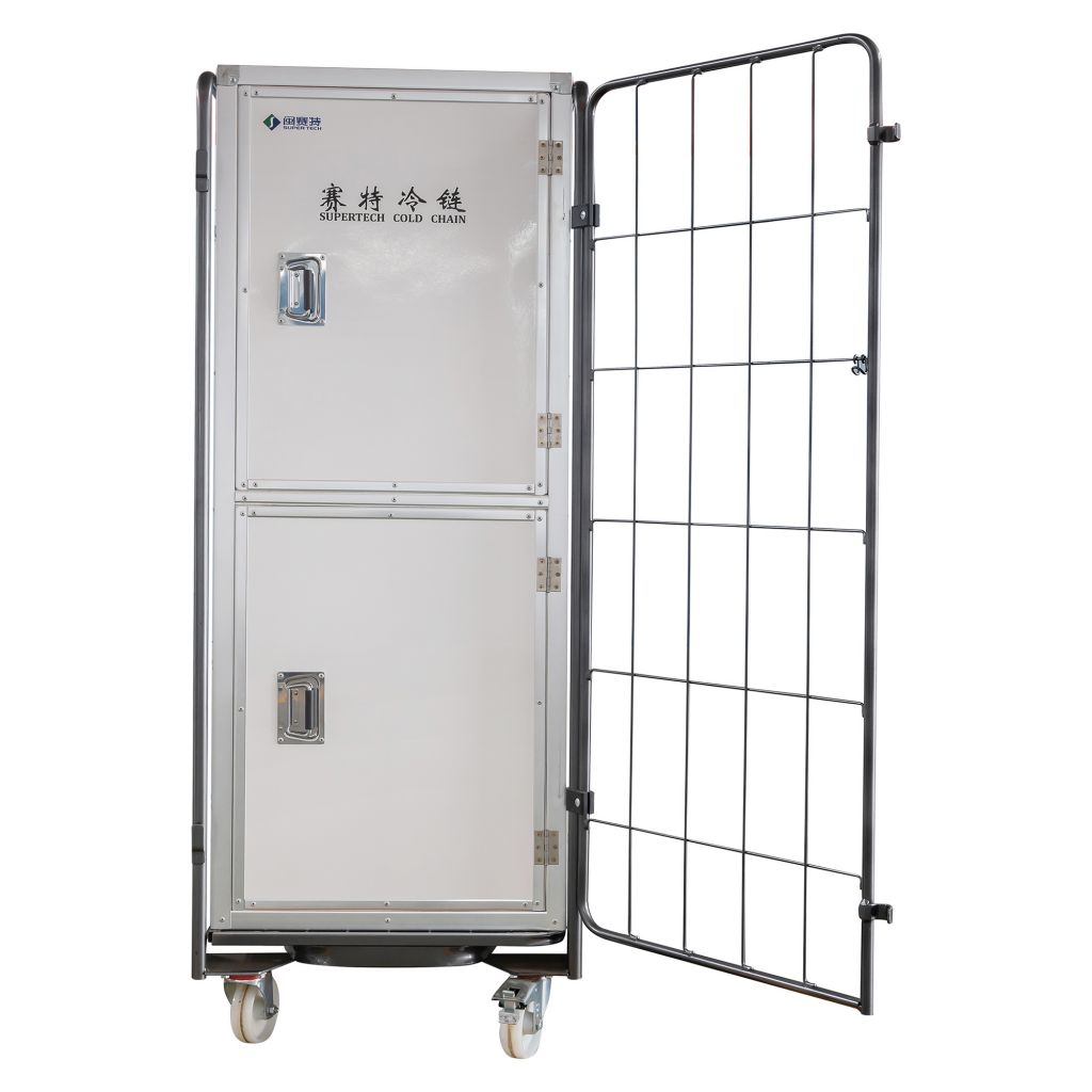 Large Thermal Insulated Cage Cart Cooler Box Cold Chain Transport