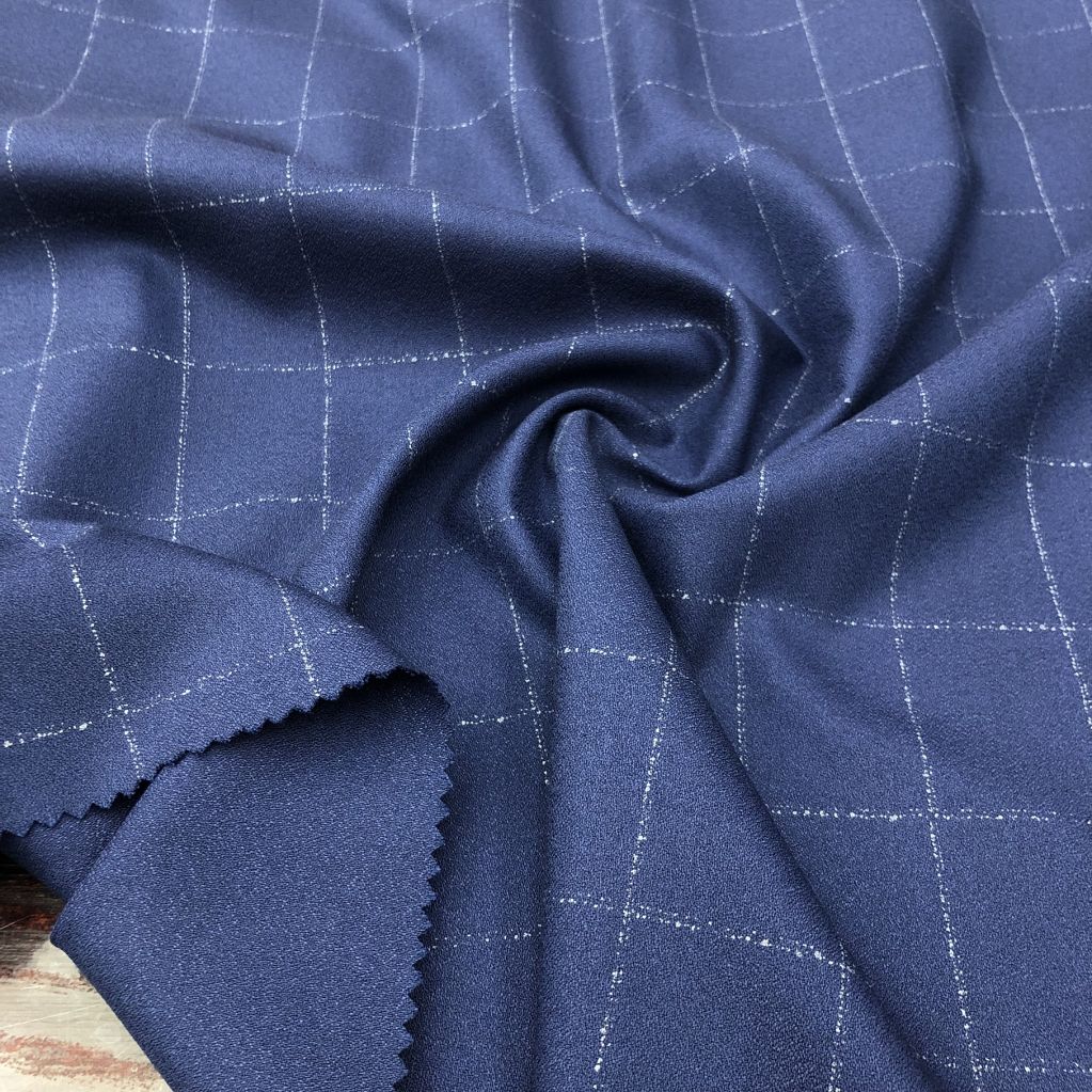 Check design suiting fabric