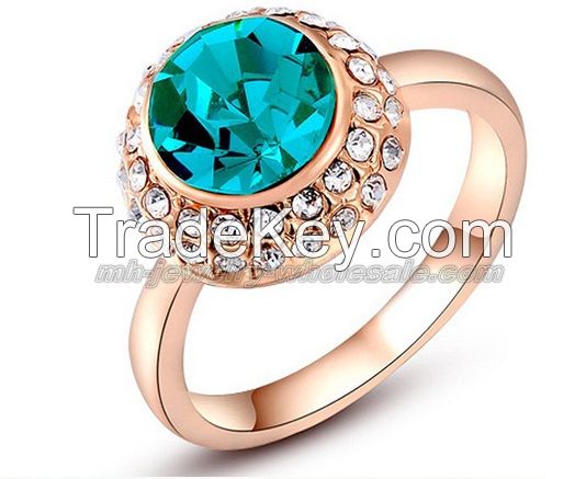 SELL Blue Big Gemstone Bride Wedding Rings