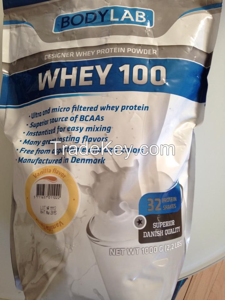 Ultra And Micro Filtered whey protein powder