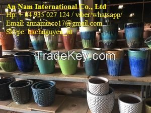 Ceramic flower pots for outdoor and indoor plants