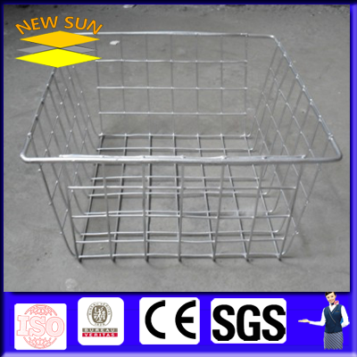 supermarket metal basket