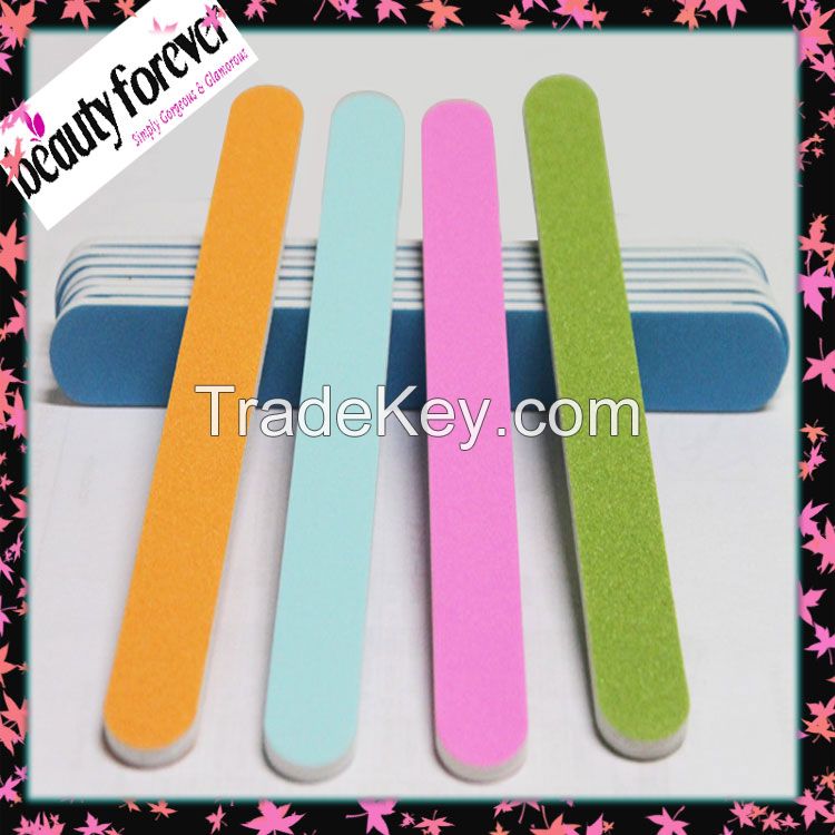 Assorted color sandpaper nail file