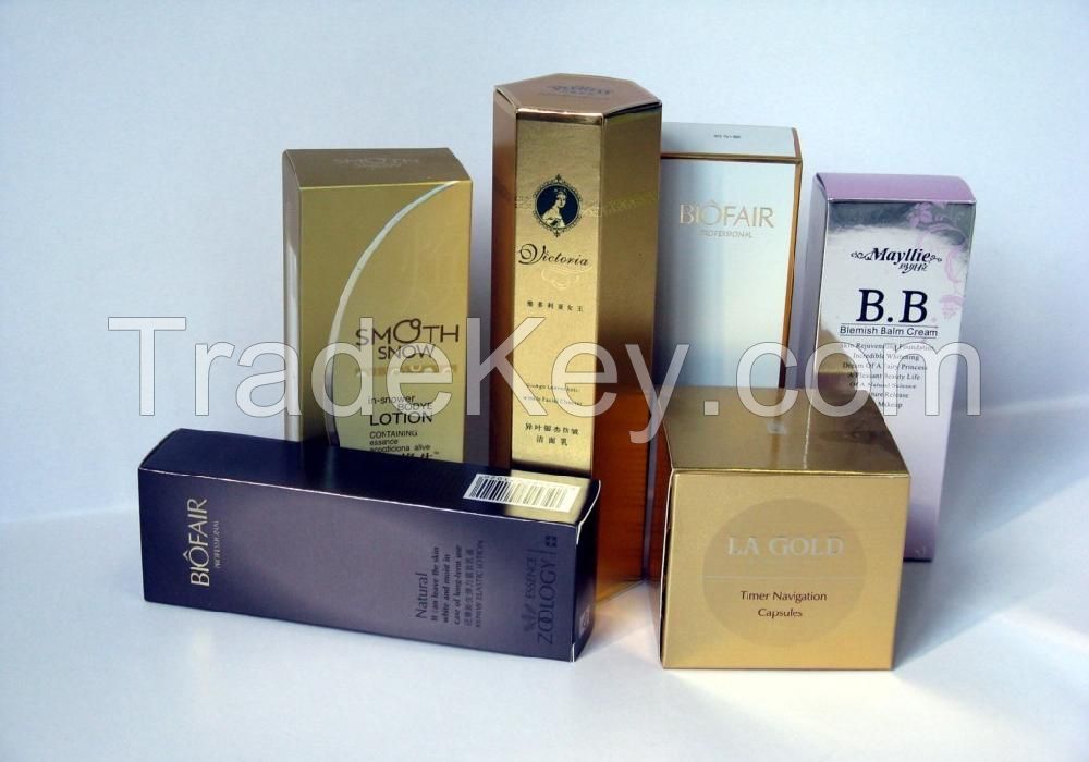 Good quality and customized cosmetics packaging paper box