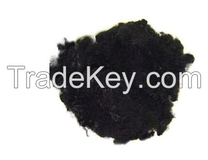 Black Recycle Polyester Staple fiber