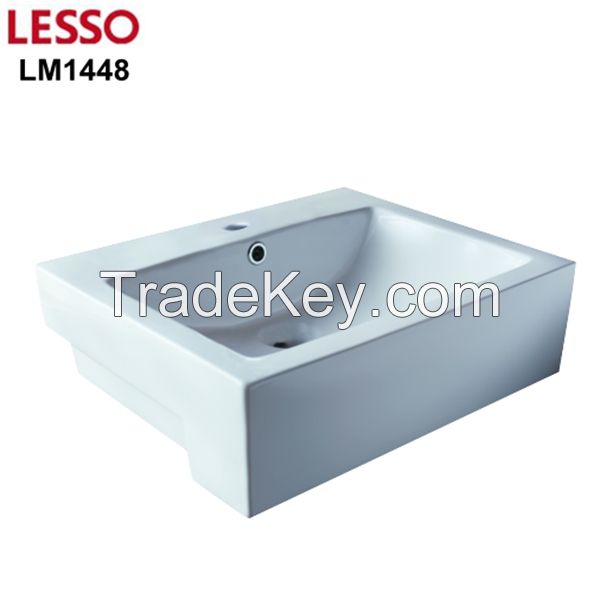 rectangle bathroom ceramic wash basin