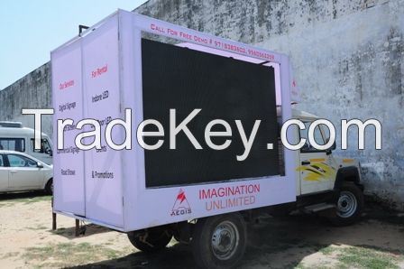Hydraulic Led Truck , LED screen & video wall on rent / Hire in Delhi