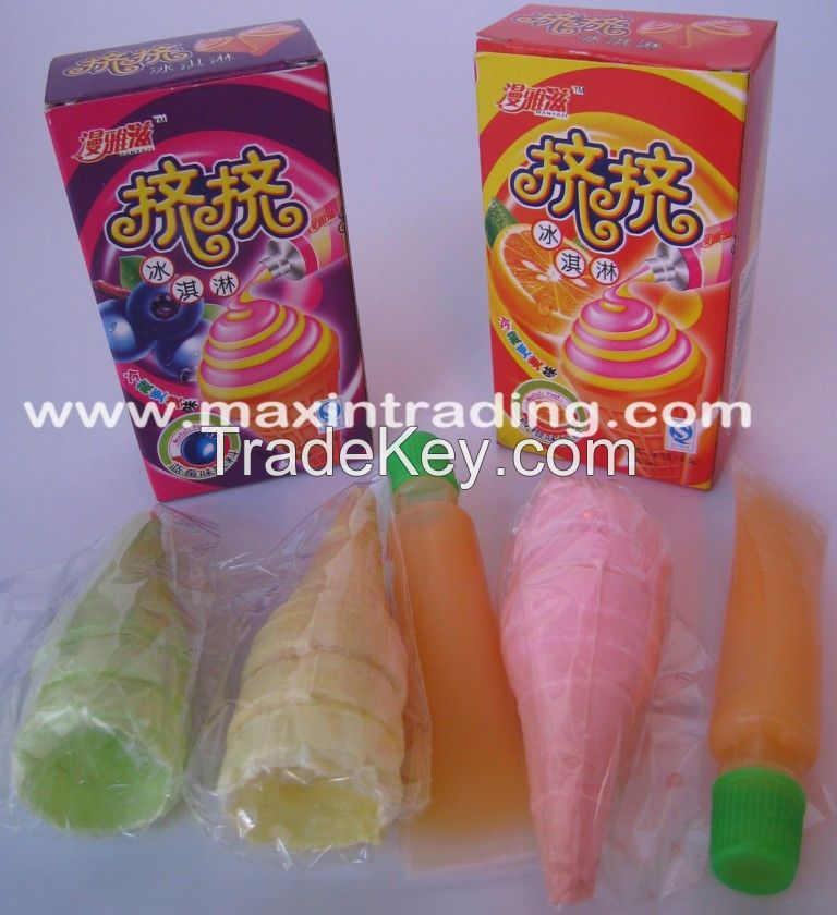 Squeeze Jelly with Ice-cream Cone