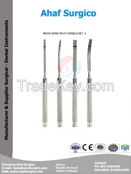 Dental Ridge Split Bone Chisel Set