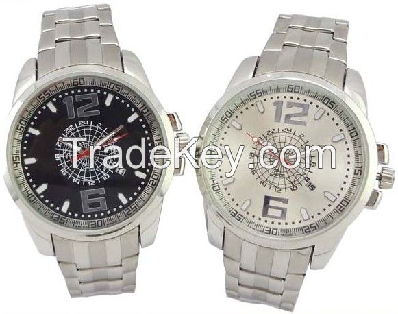 sell men alloy quartz watches good plating small MOQ 500 pcs