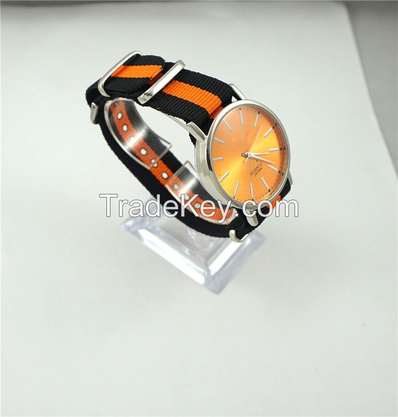 Unisex 2015 summer style watches nylon cloth band new arrival watches