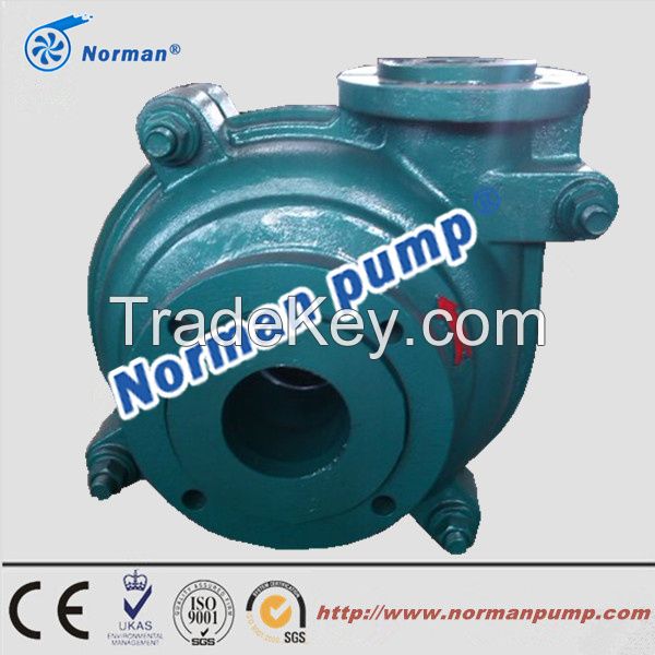 hot sale high abrasion resistant slurry pump