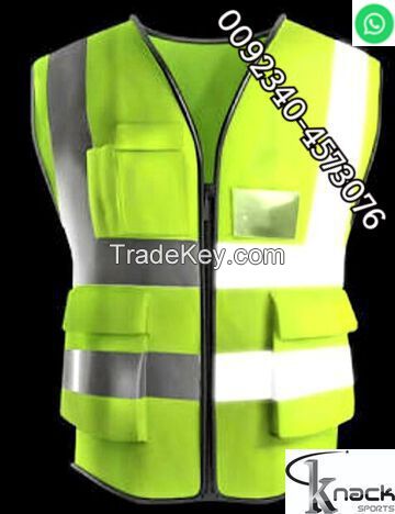 Security Safety Bomber Jacket Storm Construction Road Works Reflective Coat