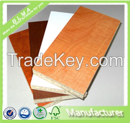 BLMA plain particleboard/plain chipboard/melamine particle board/melamine chipboard