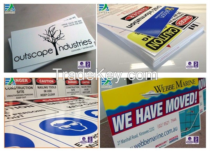 Best selling for pp plastic corflute signs exporter, manufacturer, supplier