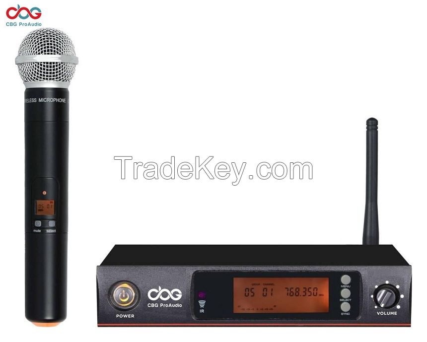 256 CHN UHF PLL Single Wireless Microphone